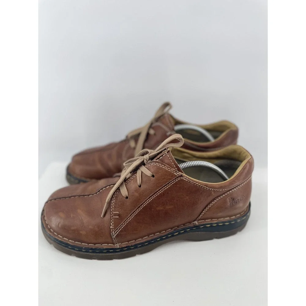 Dr Doc Martens Split Toe Oxfords Men 11 Brown Leather 90s‎ Grunge Shoes 11232
